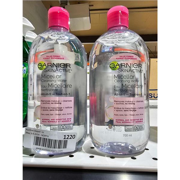 Garnier Skin Active Micellar Cleansing Water 2x700ml