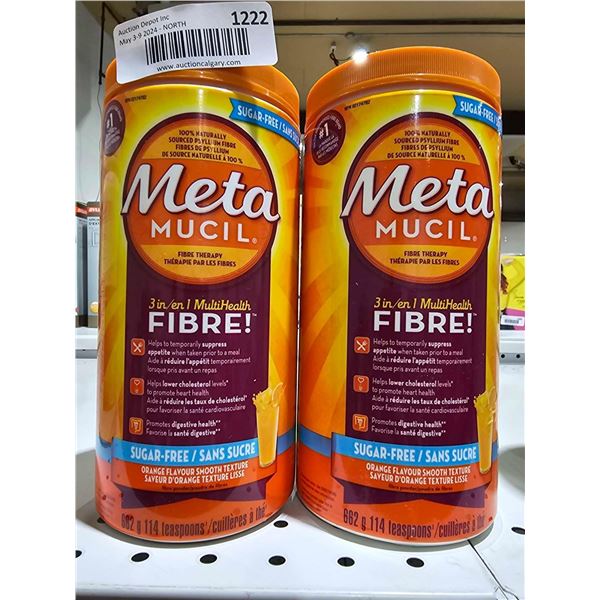 MetaMucil Fiber  2x 662g