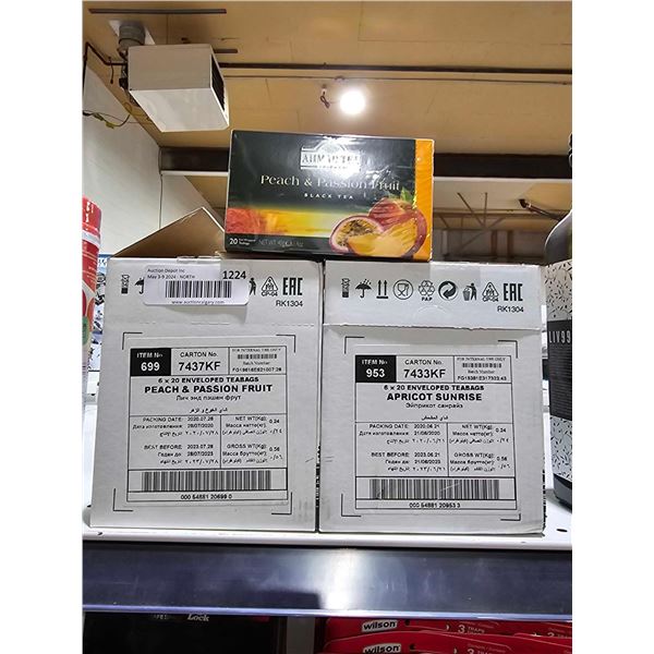Ahmad Peach & Passion Fruit Black Tea 2x (6x20) Bags