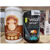 Image 1 : Nutiva Organic Plant Protein Powder - Chocolate 620g & Vega Sport Night time Rest & Repair Vanilla C