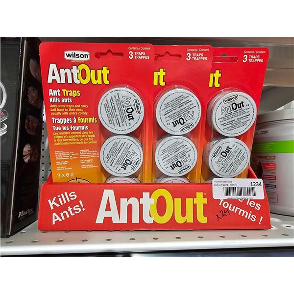 Wilson Ant Out Ant Bait Traps 24 - 3 Packs