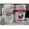 Image 1 : Leanfit Plant Based protein & Greens - 579g & Vega Protein & Greens - Berry  - 522g