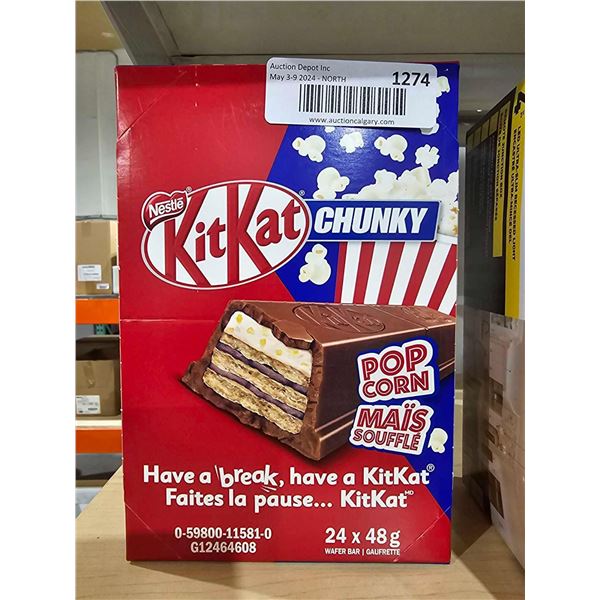 Kitkat Popcorn Candy Bars 24x48g