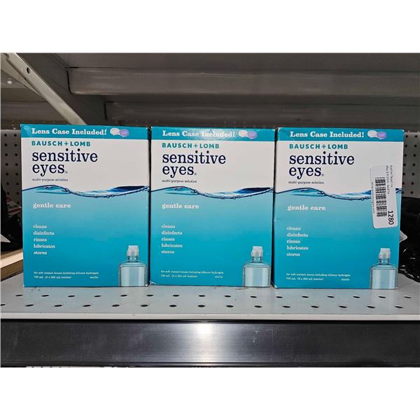 Bauch & Lomb Sensitive Eyes Gentle Care Contact Soloution 3x750ml