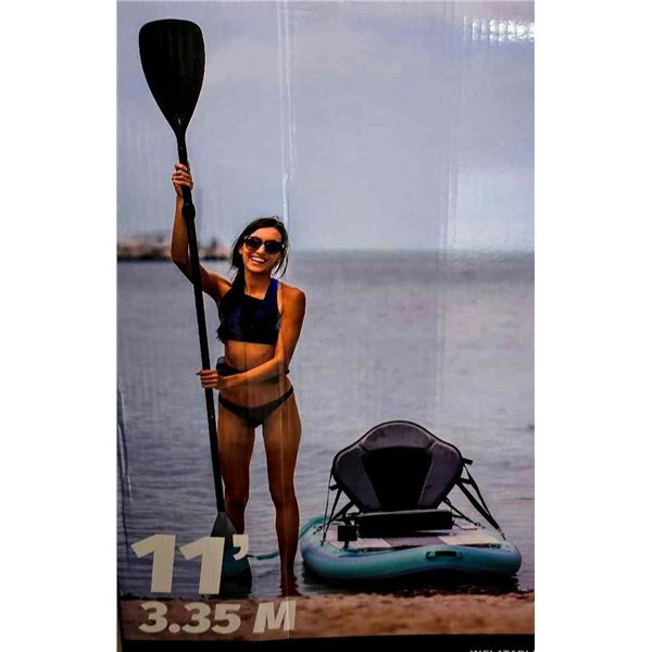 Orange Inflatable Paddle Board with Single person Seat