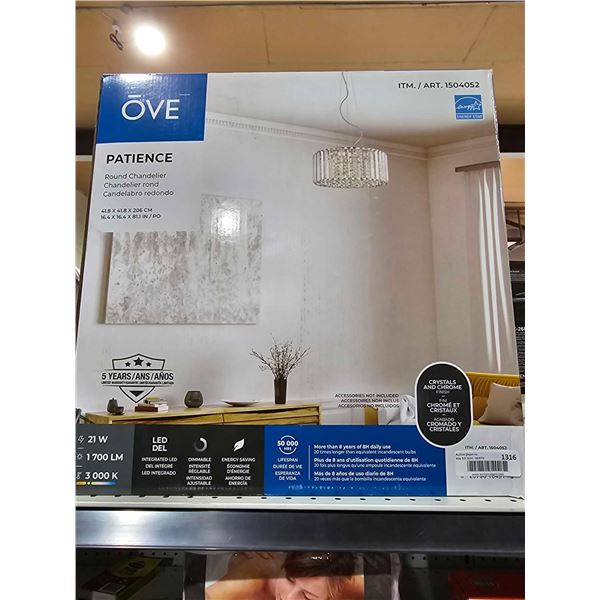 OVE Patience Hanging Round Chandelier