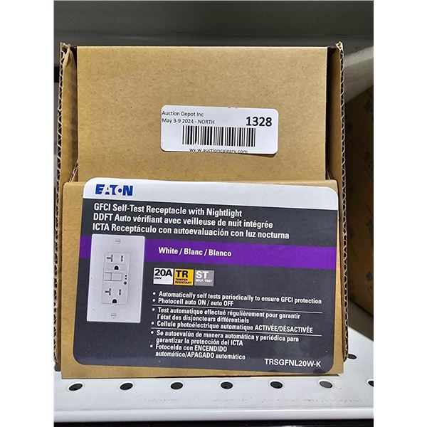 EATON Lot of 3 GFCI Self-Test Receptacles