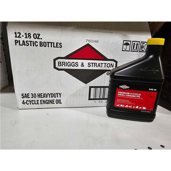 Briggs & Stratton SAE 30 - 4 Cycle Premium Engine Oil 12x18 FL OZ