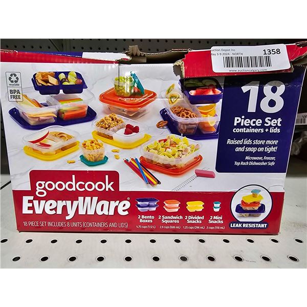 Good Cook Everyware 18 Pc Food Storage Set