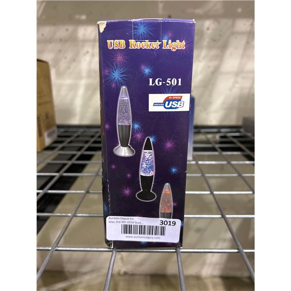 USB powered rocket shaped desk light