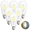 Image 1 : LED Edison style light bulbs, pack of 6