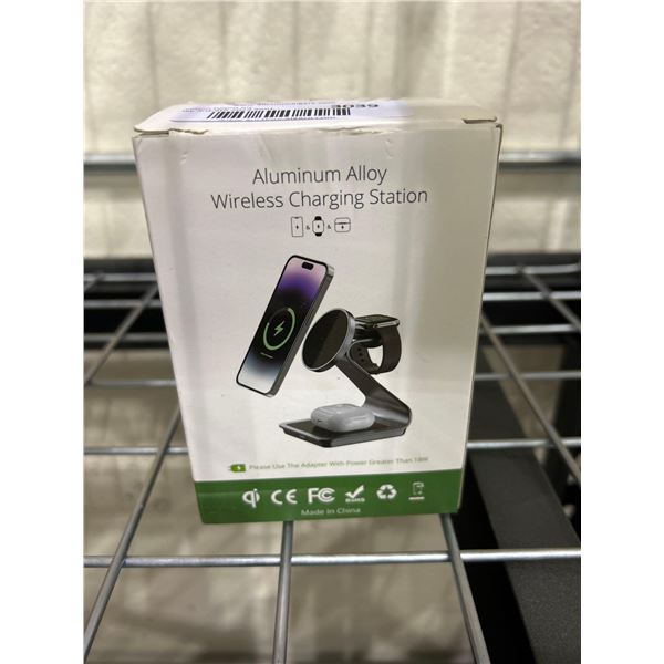 Aluminum alloy wireless charging station