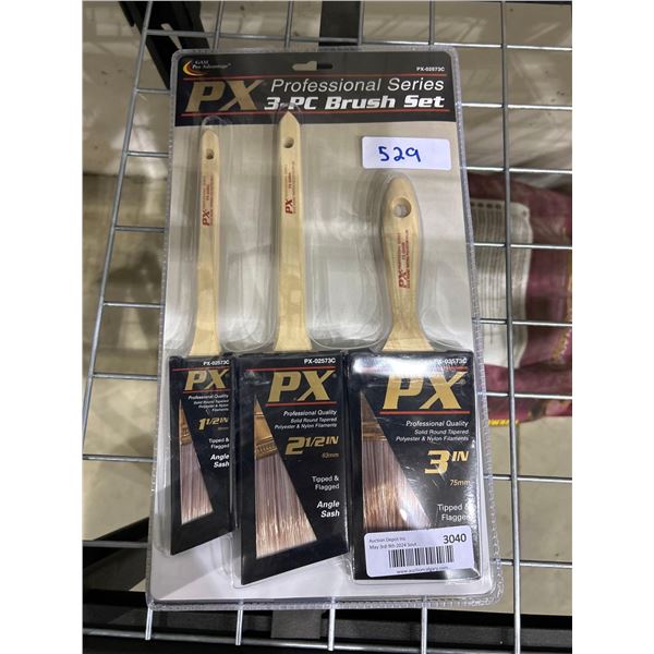 PX professional series 3 piece paint brush set