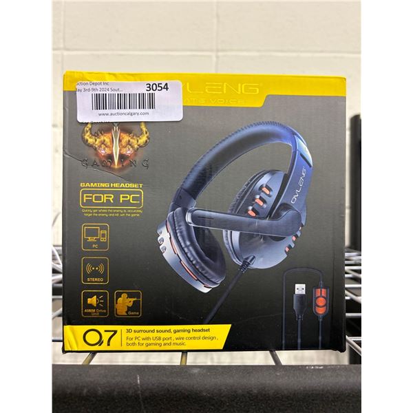 Ovleng gaming headset for PC with built in microphone