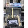 Image 1 : Foam paint brushes with wood handles. Pack of 12, assorted sizes