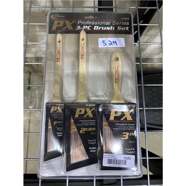 PX professional series 3 piece paint brush set