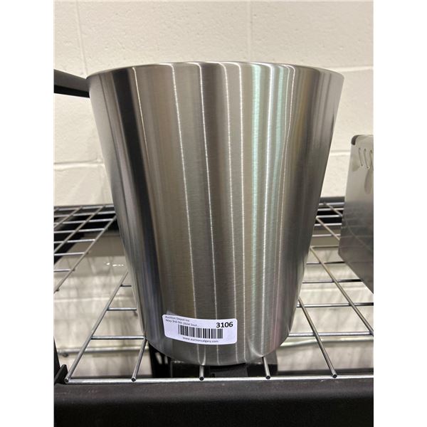Stainless steel garbage can