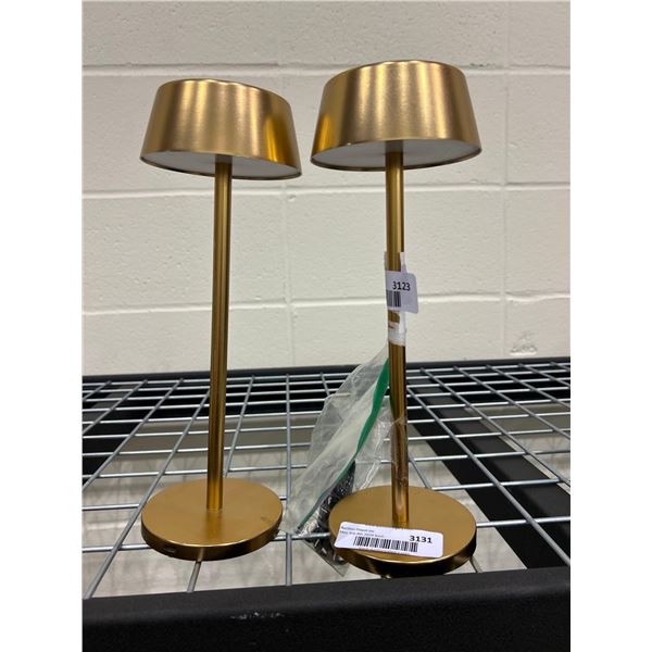 Lot of 2 desk lamps with touch sensor switches