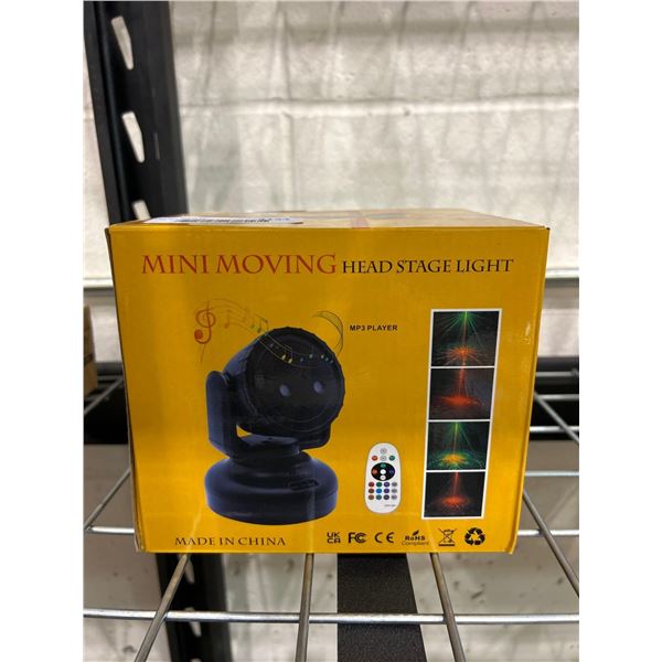 Mini moving LED head stage light with remote control