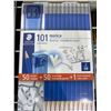 Image 2 : Staedtler pack of 50 number 2 pencils with 50 eraser caps