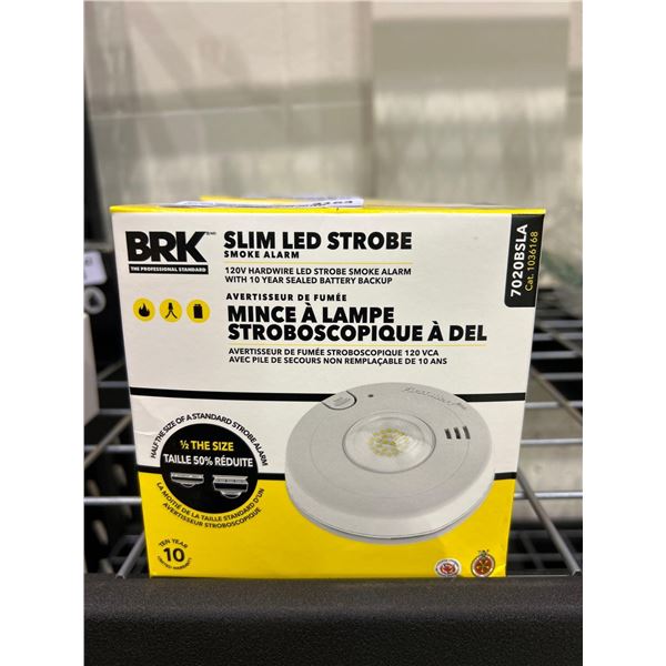 BRK slim LED strobe light smoke alarm
