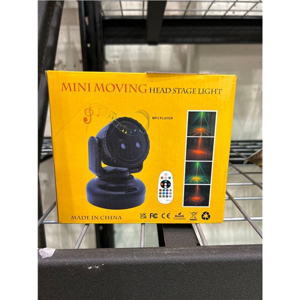 Mini LED moving stage light with remote control
