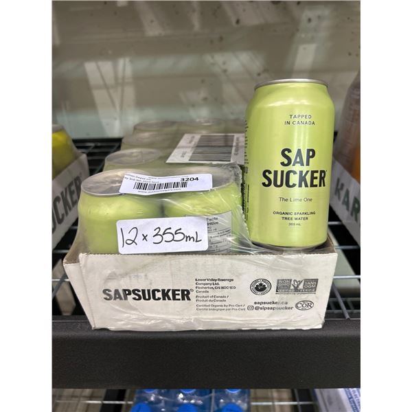 Sap Sucker "The Lime One" sparkling tree water drink 12x355ml