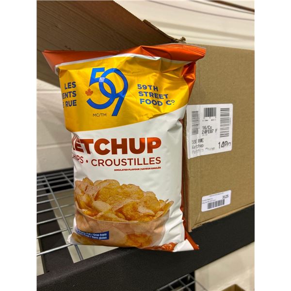 59th street food co. ketchup flavor potato chips 16x140g