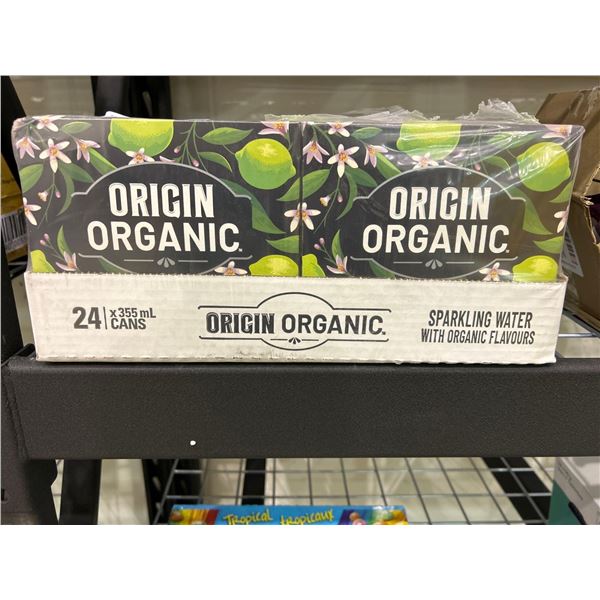 Origin organic lime flavor sparkling water 24x355ml