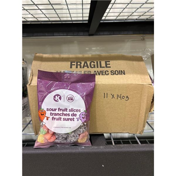 Circle K sour fruit slices candy 11x140g