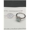 Image 5 : 2.00 CT GRA CERTIFIED MOISSANITE VVS BLUE IN COLOR WITH A HALO SURROUNDING CENTER WITH MORE IN SHANK
