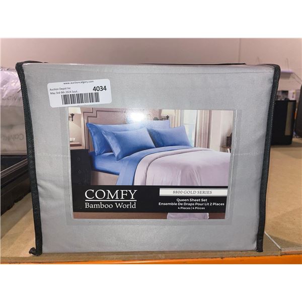 Comfy Bamboo World 8800 Gold Series Queen Sheet Set