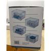Image 2 : 4 Pack Stackable Shoe Box & Organizer