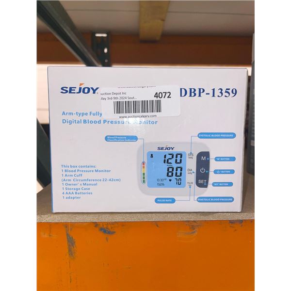Sejoy Arm-Type Digital Blood Pressure Monitor