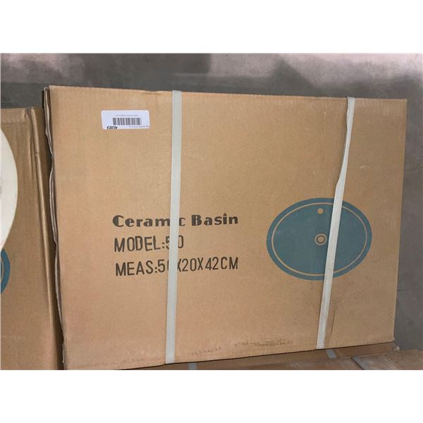 Ceramic Sink Basin NEW IN BOX