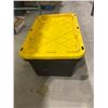 Image 1 : Yellow Lids Durable Storage Bin