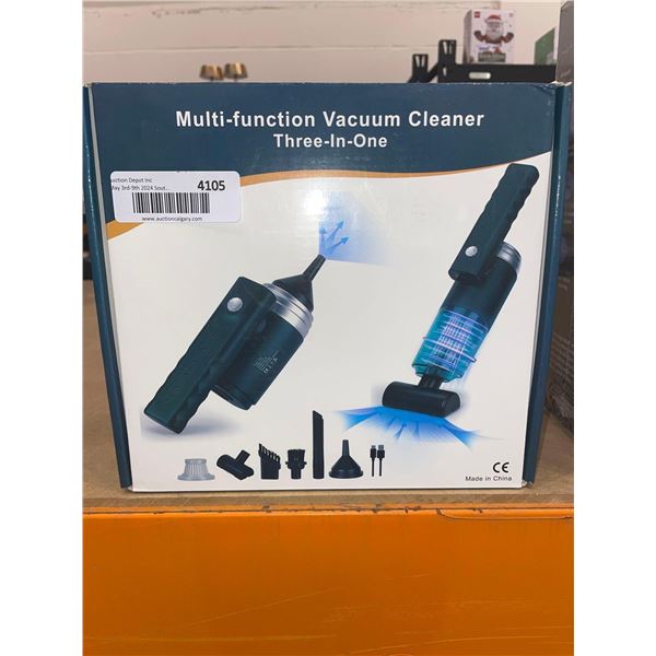 Three in one multi function vacuum cleaner