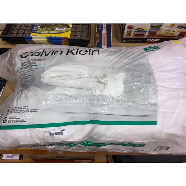 Calvin Klein premium King size luxury pillows, lot of 2