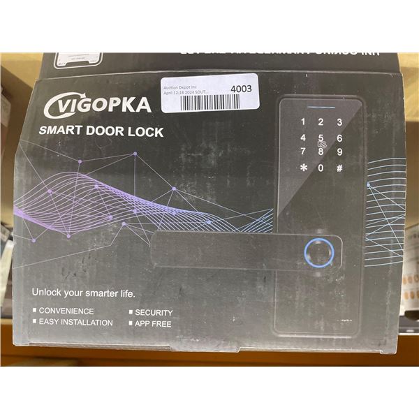 Vigopka smart door lock kit with finger print scanner