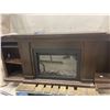 Image 1 : Electric fireplace and mantle with shelves