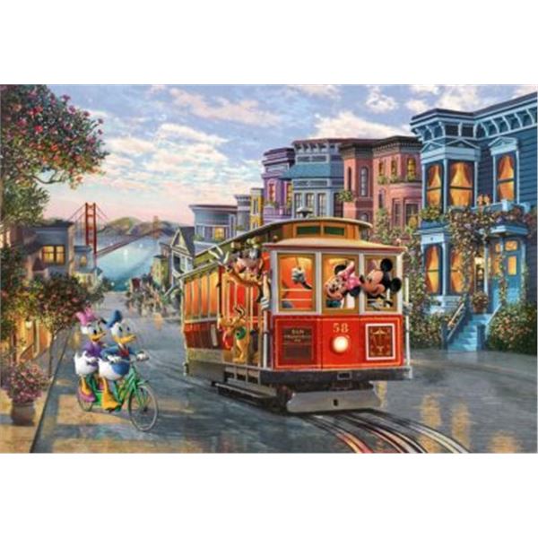 Mickey and Minnie in San Francisco by Kinkade Studios