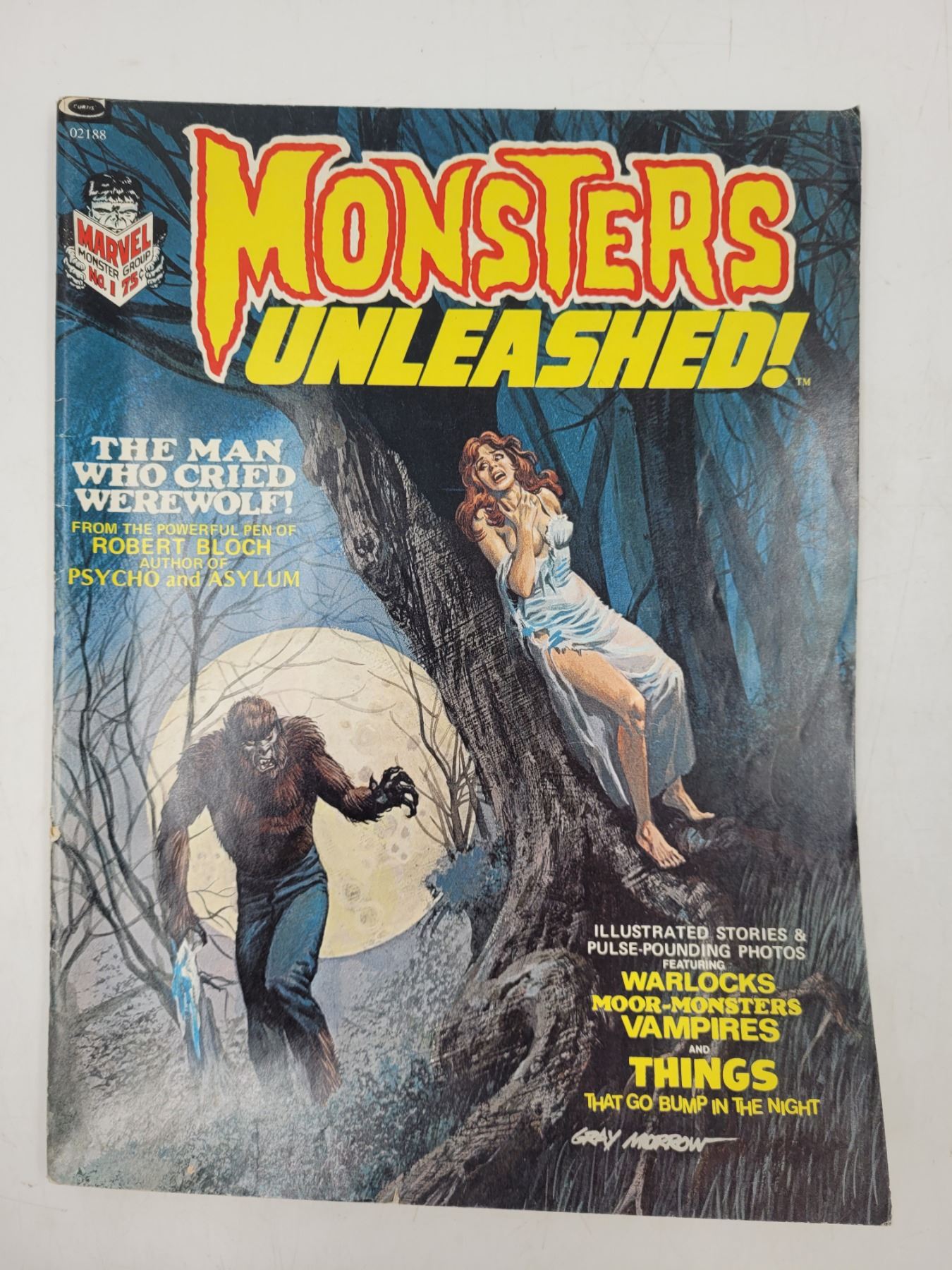 Marvel The Man who Cried Werewolf! Monsters Unleashed! Magazine