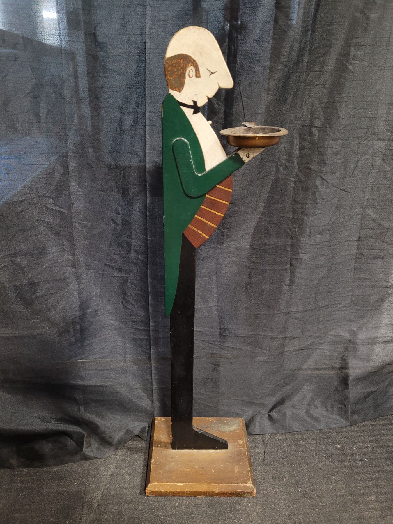 Wooden Butler Cigar Smoking Stand