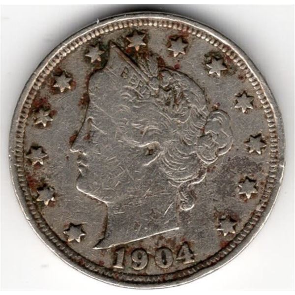 1904 V nickel