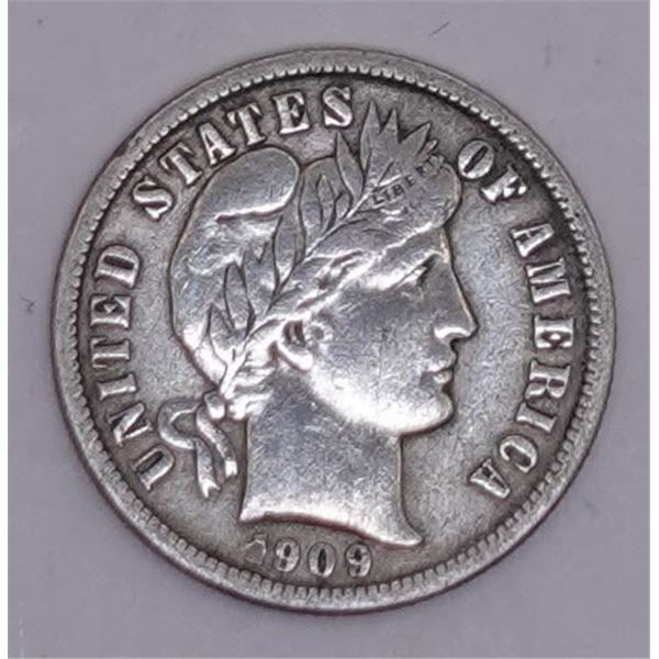 1909-O Barber Dime