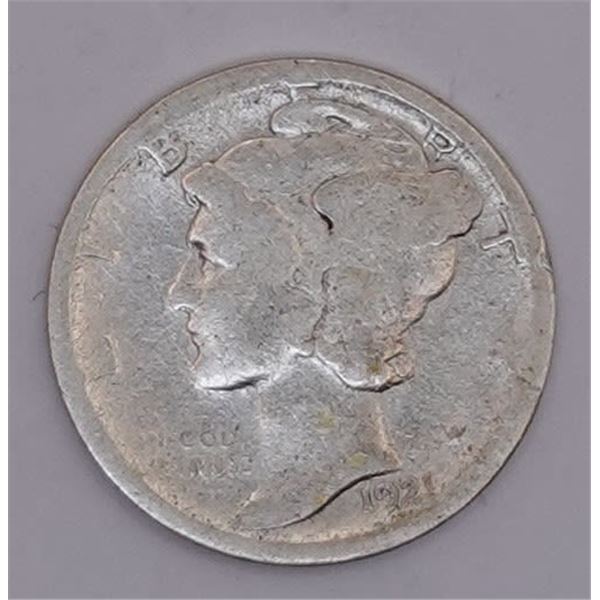 1921-D Mercury Dime
