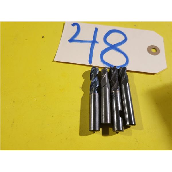 Set of assorted Solid Carbide End Mill 3/8"