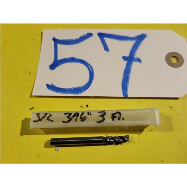 Solid Cabide End Mill 3/16" 3fl.