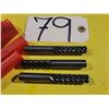 Image 1 : Lot(3) of Solid Carbide End Mill 1/2" 6fl. Radius