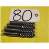 Image 1 : Lot(4) of Solid Carbide End Mill shank 1/2" Radius
